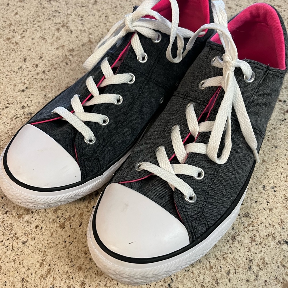 CONVERSE Madison Pink Grey White Pow Sneakers US 9 - Picture 2 of 5